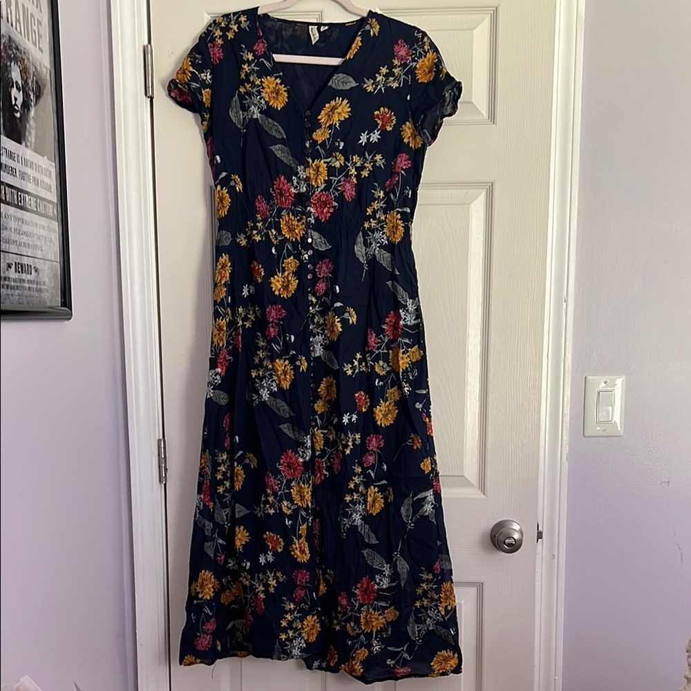 Floral Navy Dress
